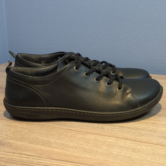 Birkenstock Islay Black Comfort Leather Sneakers EU 42 US 11 W 9 M New Insoles - Picture 4 of 9